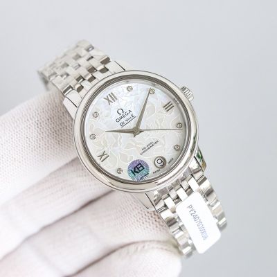 Omega De Ville 32.7MM 2500 Movement 316L Steel Silver Strap Sapphire Glass Watch